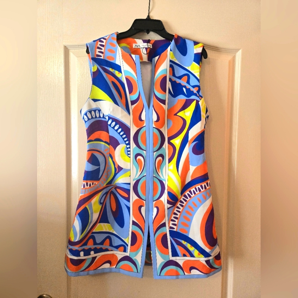 NWOT ZARA Multicolor Mini Dress